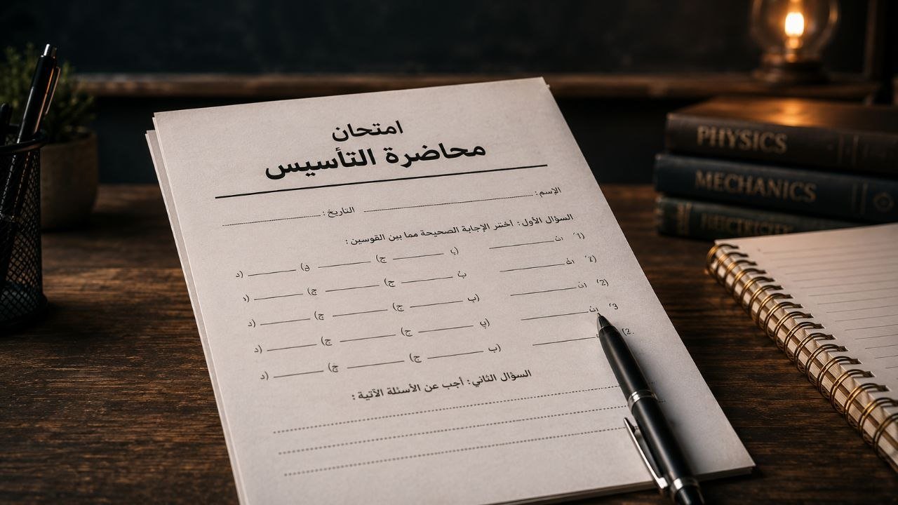 امتحان كورس التأسيس 2027